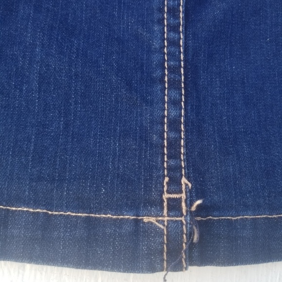 Wrangler Western Denim Jean  Short Skirt Size 1 - Picture 2 of 8